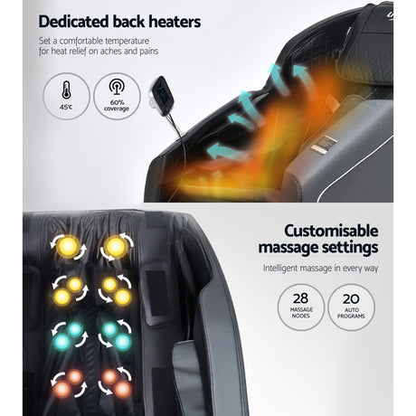 Livemor VEDRITI Electric Massage Chair — Alleviates Aches, Reduces Stress — Allure Home Collections