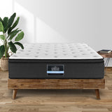 Giselle Bedding 34cm Luxury Euro Top Pocket Spring Mattress — Belgium Knitted, Egg-Shaped Foam — Allure Home Collections