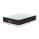 Medium Firm 7 Zone Euro Top Pocket Spring Mattress, 34cm Double