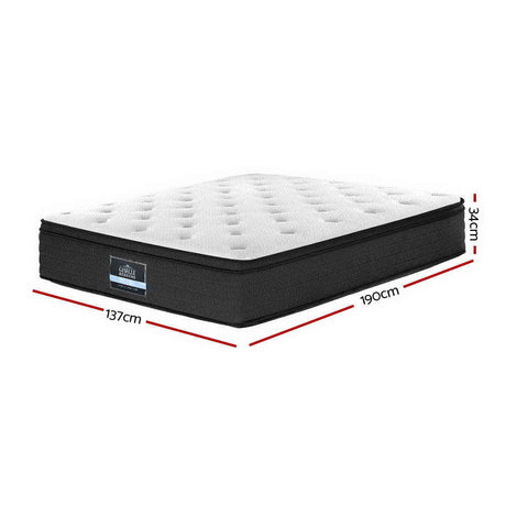 Medium Firm 7 Zone Euro Top Pocket Spring Mattress, 34cm Double