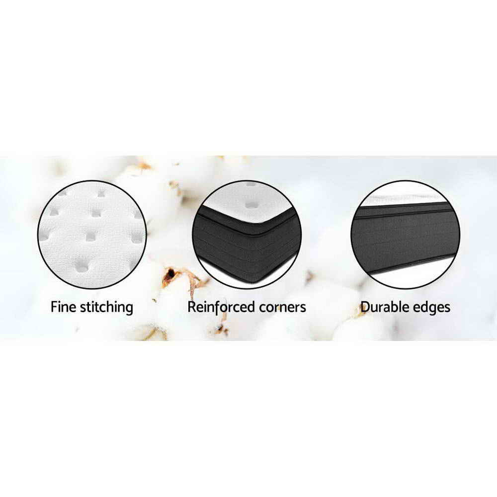Medium Firm 7 Zone Euro Top Pocket Spring Mattress, 34cm Double