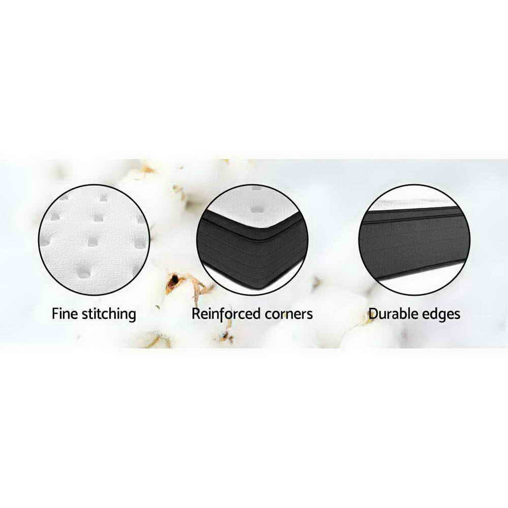 Medium Firm 7 Zone Euro Top Pocket Spring Mattress, 34cm King