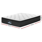 Medium Firm 7 Zone Euro Top Pocket Spring Mattress, 34cm Queen