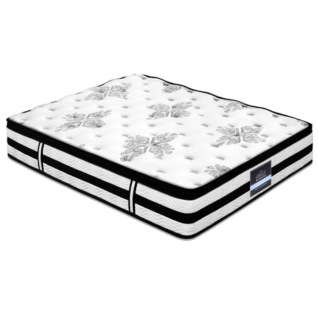 Medium Firm Euro Top Pocket Spring Mattress, 34cm Queen