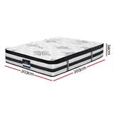 Medium firm euro top pocket spring mattress, 34cm super king