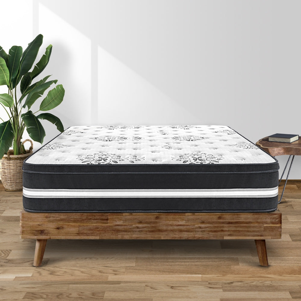 Giselle Bedding 34cm Cool Gel Euro Top Mattress — Belgium Knitted, Medium Firm — Allure Home Collections