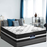 Giselle Bedding 34cm Cool Gel Euro Top Mattress — Belgium Knitted, Medium Firm — Allure Home Collections