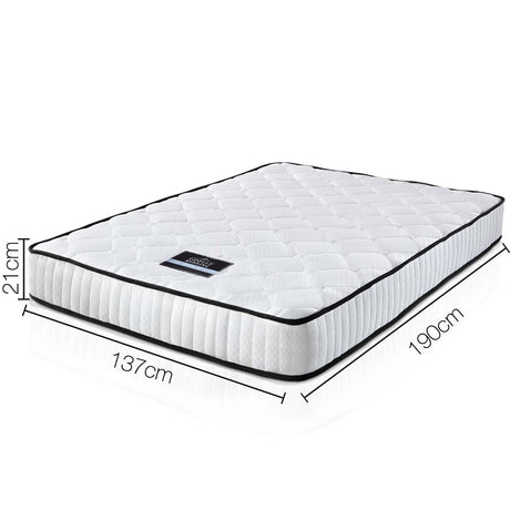 Giselle Bedding Peyton 21cm Pocket Spring Mattress — Tight Top, Minimal Partner Disturbance — Allure Home Collections