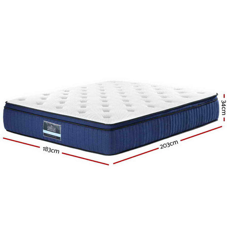 Medium Firm Gel Memory Foam Hybrid Mattress, 34cm King