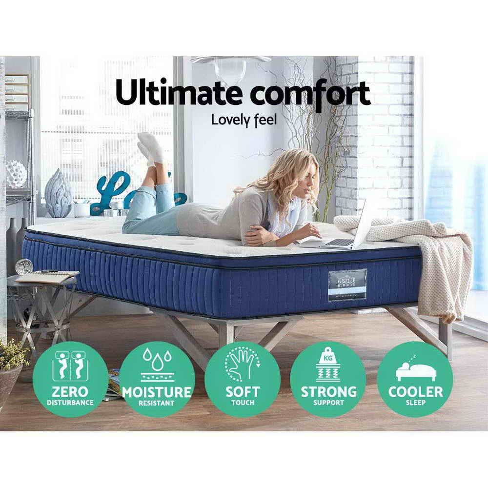 Medium Firm Gel Memory Foam Hybrid Mattress, 34cm King
