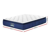 Medium Firm Gel Memory Foam Pocket Spring Mattress, 34cm Queen - Allure Home Collections