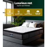 Medium Firm 9 Zone Latex Pocket Spring Mattress, 34cm Double - Allure Home Collections