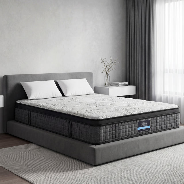 Medium firm 9 zone latex pocket spring mattress, 34cm king