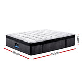 Medium firm 9 zone latex pocket spring mattress, 34cm king