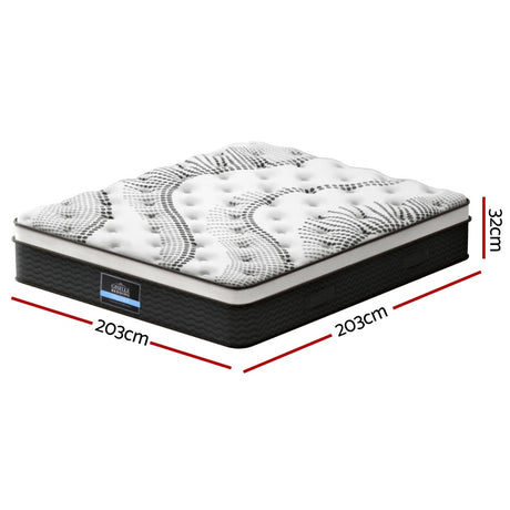 Medium Firm 5 Zone Euro Top Pocket Spring Mattress, 32cm Super King