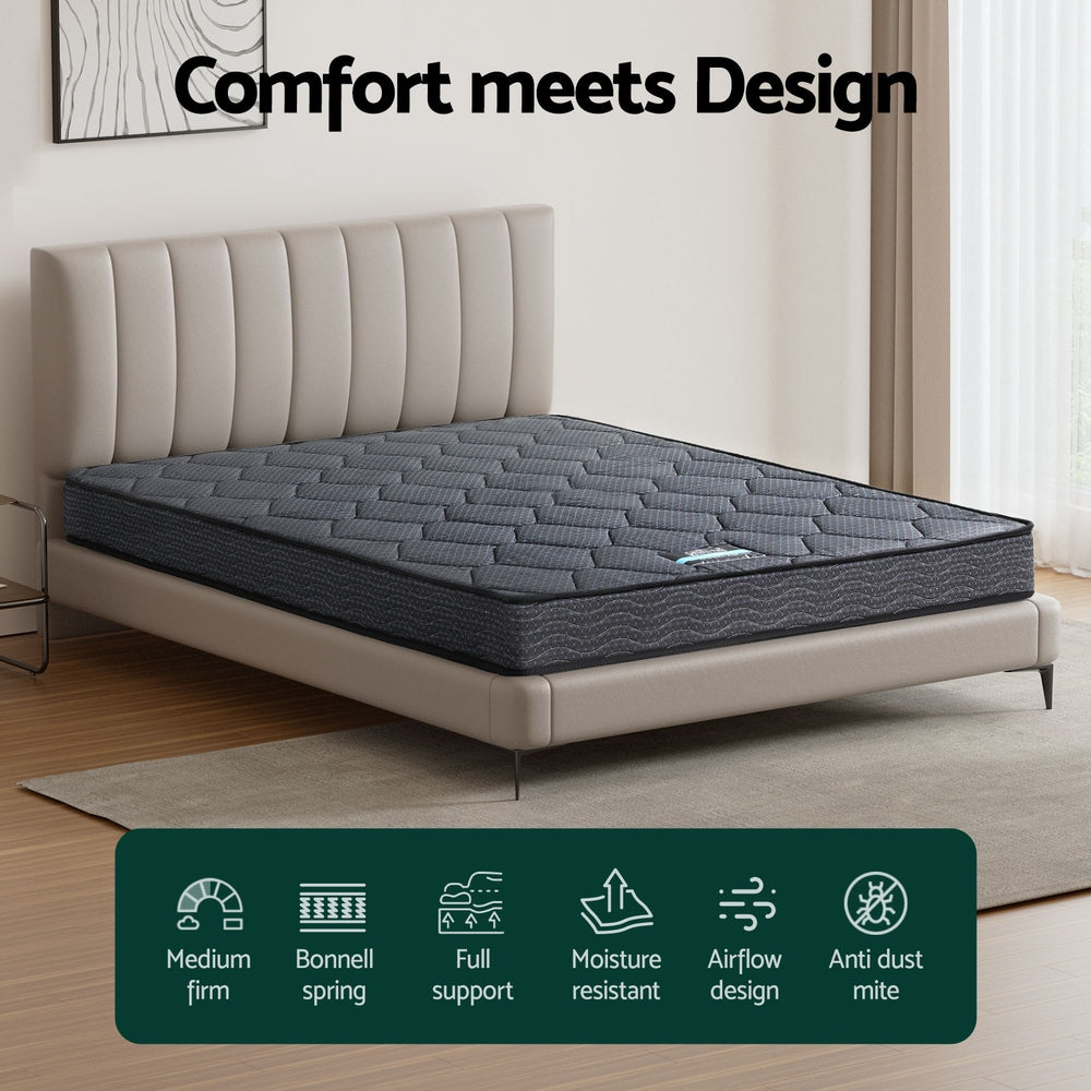 Giselle 16cm Medium-Firm Tight Top Mattress — 150g Knitted Fabric, Bonnell Spring — Allure Home Collections