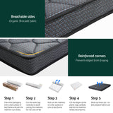 Giselle 16cm Medium-Firm Tight Top Mattress — 150g Knitted Fabric, Bonnell Spring — Allure Home Collections