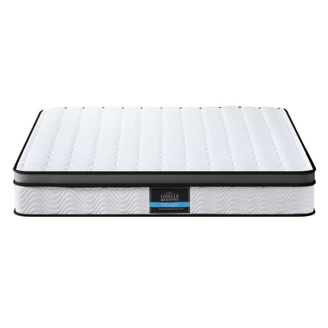 Giselle 25cm Medium-Firm Cool Gel Bonnell Spring Mattress — Soft Quilting Top — Allure Home Collections
