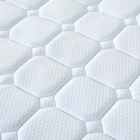 Giselle 25cm Medium-Firm Cool Gel Bonnell Spring Mattress — Soft Quilting Top — Allure Home Collections