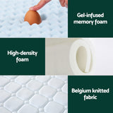 Giselle 25cm Medium-Firm Cool Gel Bonnell Spring Mattress — Soft Quilting Top — Allure Home Collections