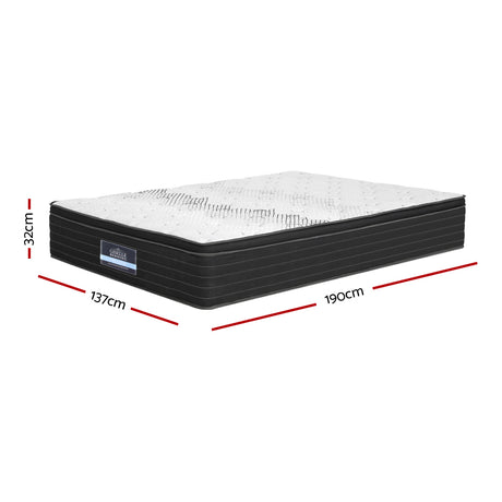 Extra Firm 5 Zone Pocket Spring Mattress, 32cm Double - Allure Home Collections