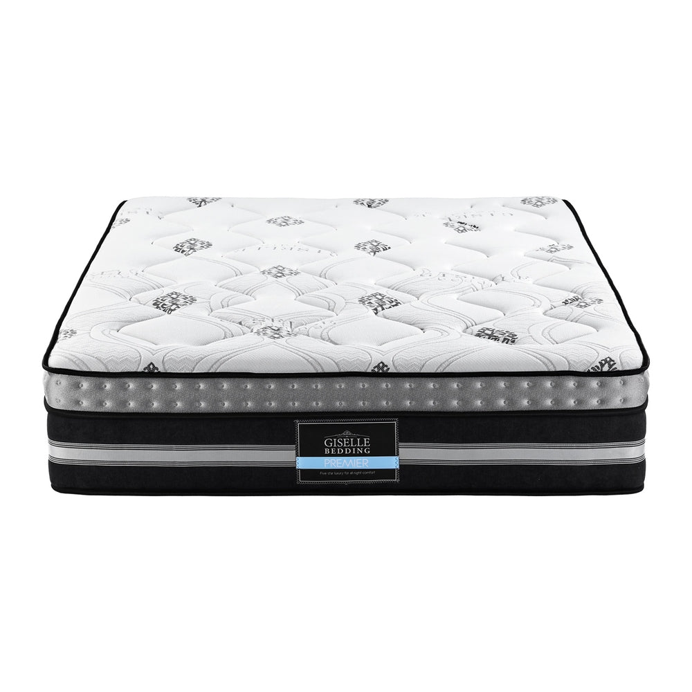 Medium firm gel memory foam pocket spring mattress, 35cm king