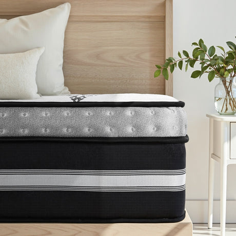 Medium firm gel memory foam pocket spring mattress, 35cm king