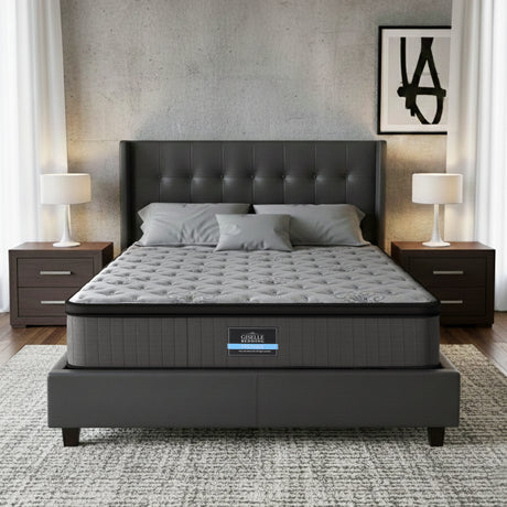 Medium Firm Euro Top Pocket Spring Mattress, 34cm King