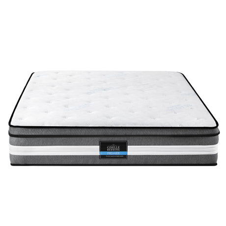 Medium Firm Gel Memory Foam Euro Top Pocket Spring Mattress, 30cm King