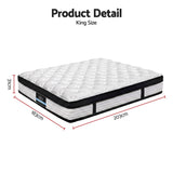 Medium Euro Top Pocket Spring Mattress, 31cm King