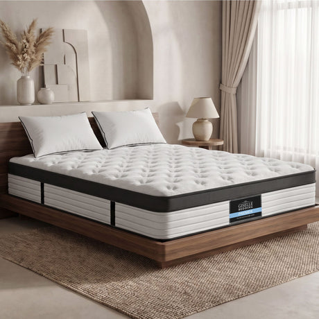 Medium 5 Zone Euro Top Pocket Spring Mattress, 31cm Queen