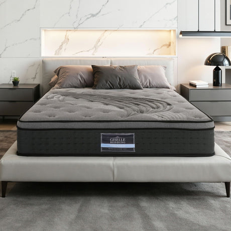 Medium Firm Bamboo Euro Top Pocket Spring Mattress, 34cm Double - Allure Home Collections