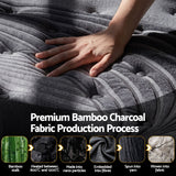 Medium Firm Bamboo Euro Top Pocket Spring Mattress, 34cm Double - Allure Home Collections