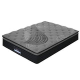Giselle Bedding 34cm Bamboo Charcoal Euro Top Pocket Spring Mattress — 5-Zone Coil — Allure Home Collections