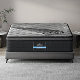 Giselle Bedding 34cm Bamboo Charcoal Euro Top Pocket Spring Mattress — 5-Zone Coil — Allure Home Collections