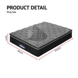 Medium Firm Bamboo Euro Top Pocket Spring Mattress, 34cm King (image 10)