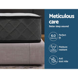 Giselle Bedding 16cm Medium Firm Bonnell Spring Mattress — Quilted Tight Top — Allure Home Collections
