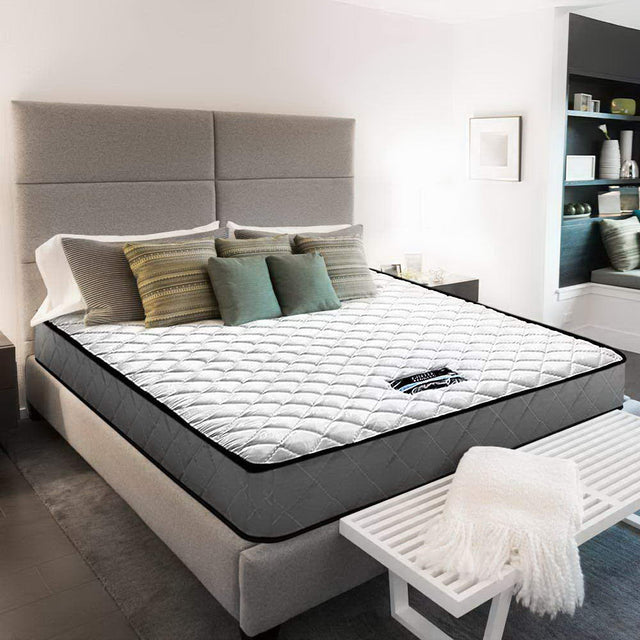 Giselle Bedding 16cm Medium Firm Bonnell Spring Mattress — Quilted Tight Top — Allure Home Collections