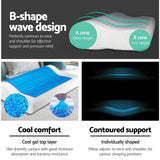 Giselle Bedding Cool Gel Contour Pillow Twin Pack — High-Density Memory Foam — Allure Home Collections