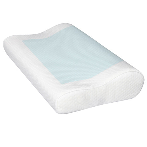 Giselle Bedding Cool Gel Contour Pillow Twin Pack — High-Density Memory Foam — Allure Home Collections