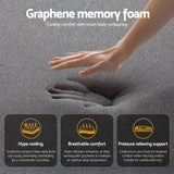 Medium firm graphene Euro top pocket spring mattress in Queen size - image 6