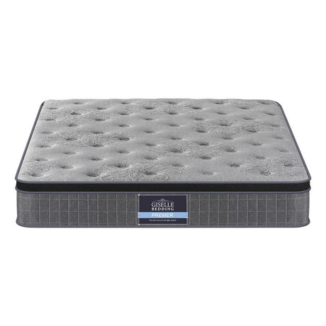 Giselle Bedding DOVE Series 26cm Latex Foam Euro Top Pocket Spring Mattress — Bamboo Charcoal — Allure Home Collections