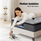 Giselle Bedding DOVE Series 26cm Latex Foam Euro Top Pocket Spring Mattress — Bamboo Charcoal — Allure Home Collections