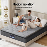 Giselle Bedding DOVE Series 26cm Latex Foam Euro Top Pocket Spring Mattress — Bamboo Charcoal — Allure Home Collections
