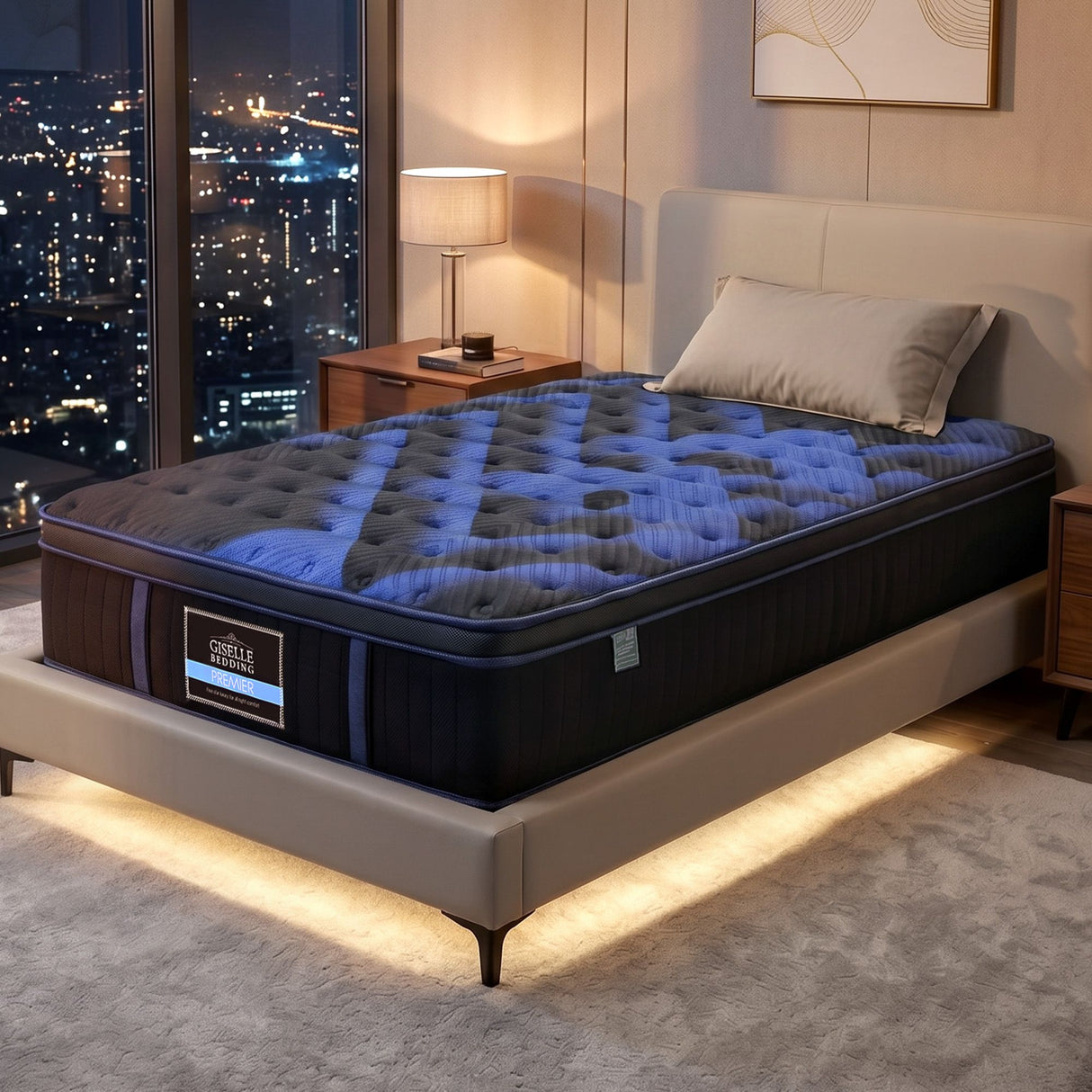 Medium Firm Gel Memory Foam Hybrid Mattress, 34cm Single