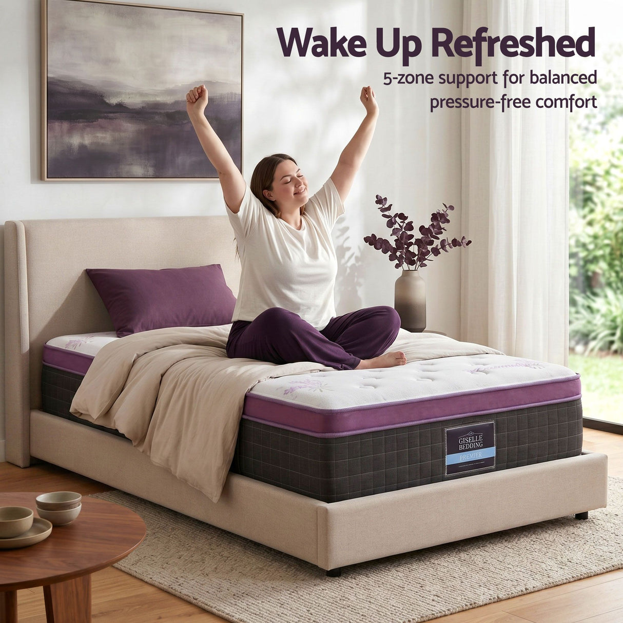 Firm Euro Top Pocket Spring Mattress, 35cm Single