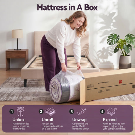 Firm Euro Top Pocket Spring Mattress, 35cm Single