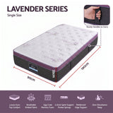Firm Euro Top Pocket Spring Mattress, 35cm Single