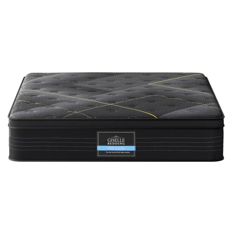 Giselle Bedding 35cm Bamboo Charcoal Euro Top Hybrid Pocket Spring Mattress — Allure Home Collections