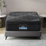 Giselle Bedding 35cm Bamboo Charcoal Euro Top Hybrid Pocket Spring Mattress — Allure Home Collections